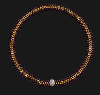 A brilliant and garnet necklace by Pomellato - Klenoty