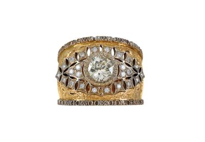 A brilliant ring by Buccellati, total weight c. 1.30 ct, from an old European aristocratic collection - Klenoty