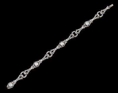 A diamond bracelet, total weight c. 3.40 ct - Klenoty