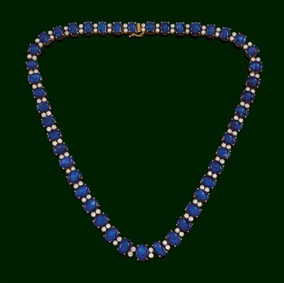 A brilliant and sapphire necklace - Klenoty