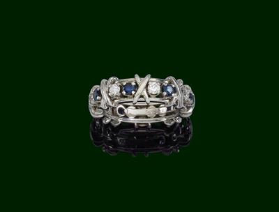 A Schlumberger sixteen stone ring by Tiffany & Co - Jewellery