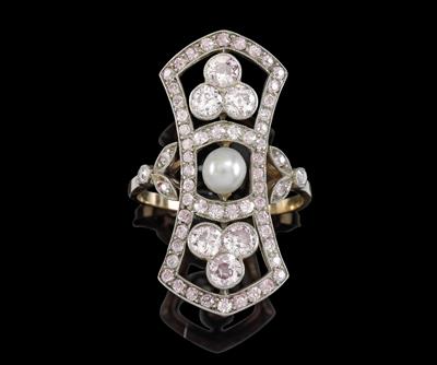 Altschliffdiamant Ring zus. ca. 1,20 ct - Juwelen