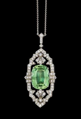 Diamant Beryllcollier - Juwelen