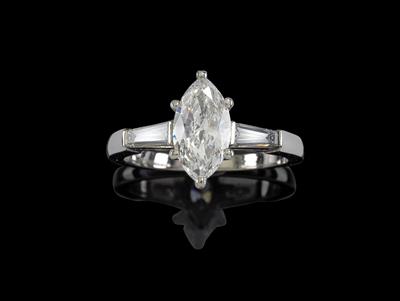 A diamond ring total weight c. 1.30 ct - Klenoty