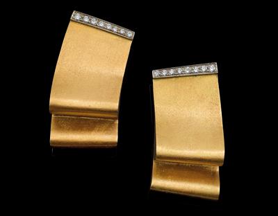 A pair of Sven Boltenstern brilliant ear clips - Klenoty