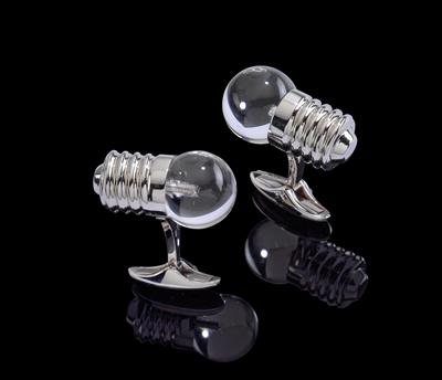 A pair of ‘light bulb’ cufflinks - Jewellery