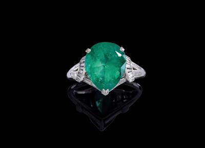 An emerald ring c. 6.50 ct - Klenoty