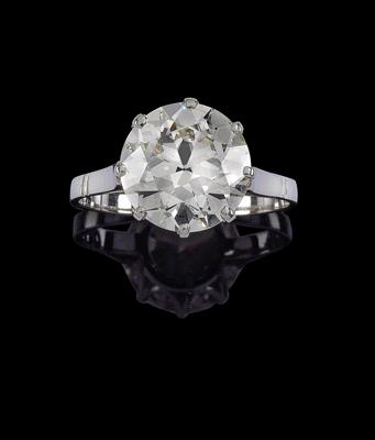 An old-cut brilliant solitaire c. 3.80 ct - Klenoty