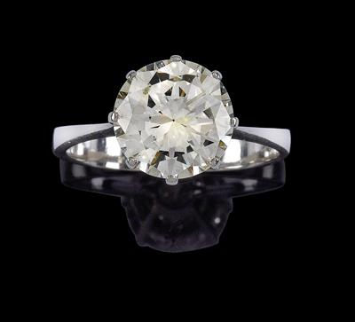 A brilliant solitaire by Heldwein c. 3.70 ct - Klenoty