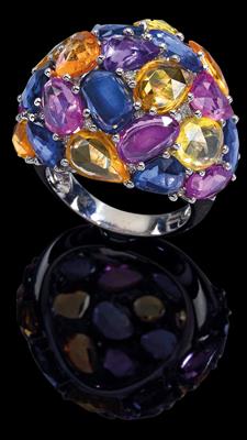 A brilliant and sapphire ring - Jewellery