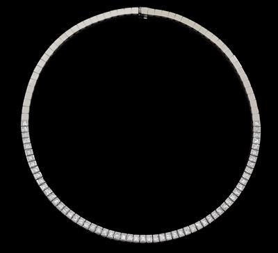 A diamond necklace, total weight c. 14 ct - Klenoty