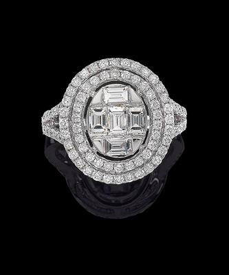 A diamond ring, total weight c. 1.65 ct - Jewellery