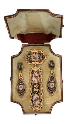 An enamel jewellery set - Gioielli