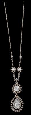 An old-cut diamond necklace, total weight c. 3.20 ct - Jewellery