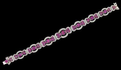 A brilliant and ruby bracelet - Gioielli