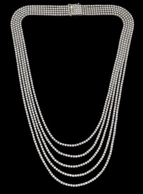 A brilliant necklace, total weight c. 30 ct - Klenoty