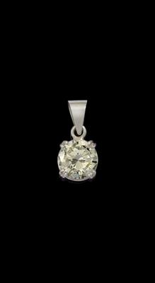 A brilliant solitaire pendant 3.84 ct - Klenoty