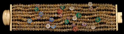 A citrine and gemstone flower bracelet - Gioielli