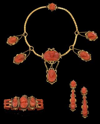 A coral jewellery set - Klenoty