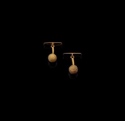 A pair of ‘golf ball’ cufflinks - Jewellery