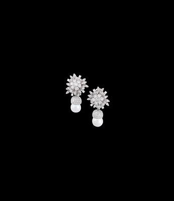 Diamant Kulturperlen Ohrclips - Juwelen