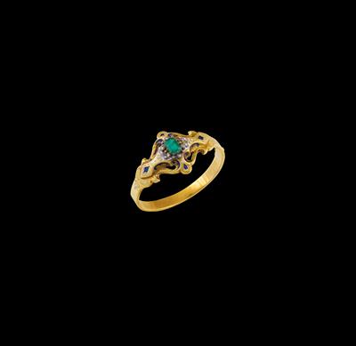 A diamond and emerald bangle - Gioielli