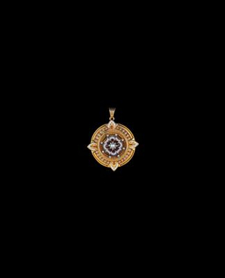 Diamant Achatanhänger - Juwelen