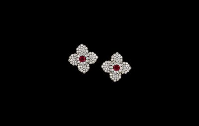 2 Brilliant and Ruby Brooches - Gioielli