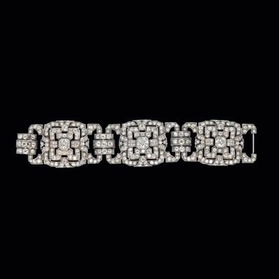 An Old-Cut Diamond Bracelet, Total Weight c. 28 ct - Klenoty