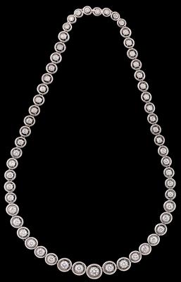 A Brilliant Necklace, Total Weight c. 11 ct - Klenoty