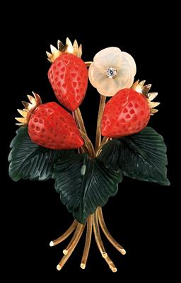 A Wild Strawberry Brooch - Klenoty