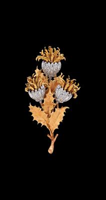 A Diamond Brooch by Buccellati, Total Weight c. 0.80 ct - Jewellery