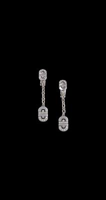 A Pair of Brilliant ‘Parentesi’ Ear Clip Pendants, Total Weight c. 0.58 ct - Jewellery