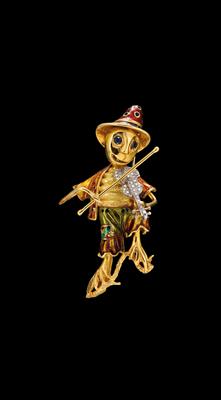 A Scarecrow Brooch by Damiani - Klenoty