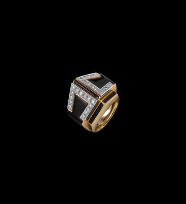 A Manhattan Minimalism Ring by David Webb - Gioielli