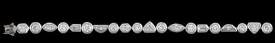 A Diamond Bracelet, Total Weight c. 10 ct - Klenoty