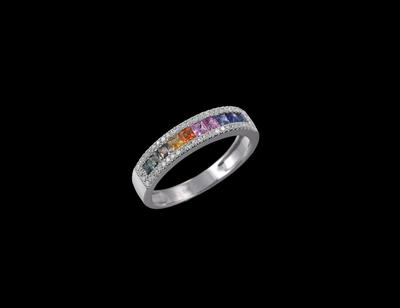 A Diamond and Sapphire Ring - Gioielli