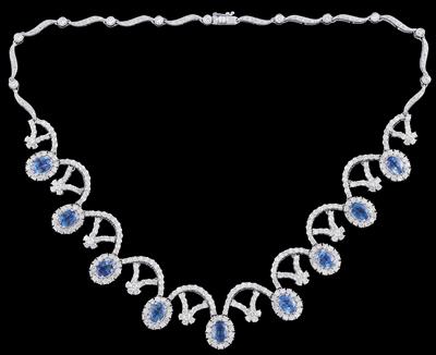 A Brilliant and Sapphire Necklace - Gioielli