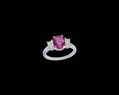 A Ring with an Untreated Pink Sapphire by Bulgari, c. 2.37 ct - Klenoty