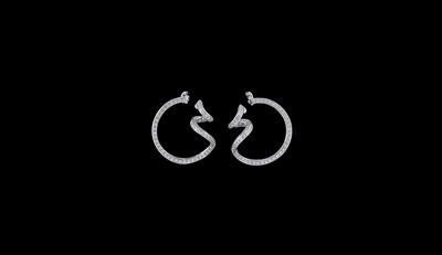 A Pair of Brilliant Ear Clips by Damiani, Total Weight c. 2.50 ct - Jewellery