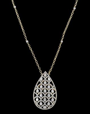 A Diamond Necklace, Total Weight c. 5.35 ct - Klenoty