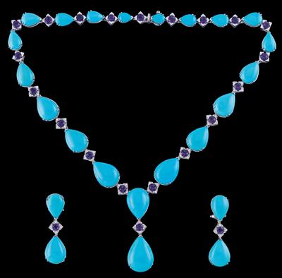 A Turquoise Jewellery Set - Klenoty
