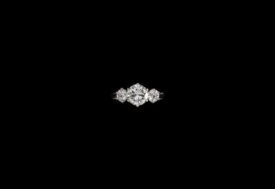 Anton Heldwein Brillantring zus. ca. 3,05 ct - Juwelen