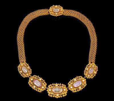 Biedermeier Canetille Collier - Juwelen