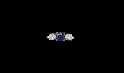 A Diamond Ring with Untreated Sapphire by Bulgari 1.77 ct - Gioielli