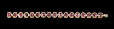 A Diamond and Ruby Bracelet - Jewellery