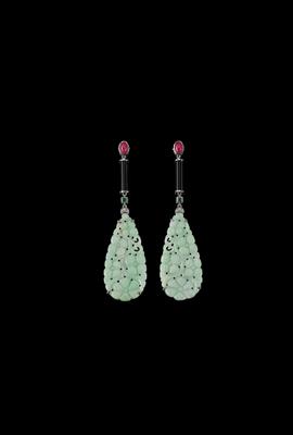Jadeit Ohrgehänge - Juwelen