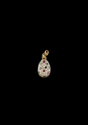 A Miniature Egg Pendant by Victor Mayer - Jewellery