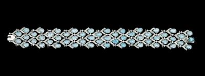 Brillant Aquamarin Armband - Juwelen