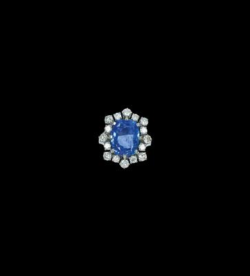 A Brilliant and Sapphire Ring - Klenoty